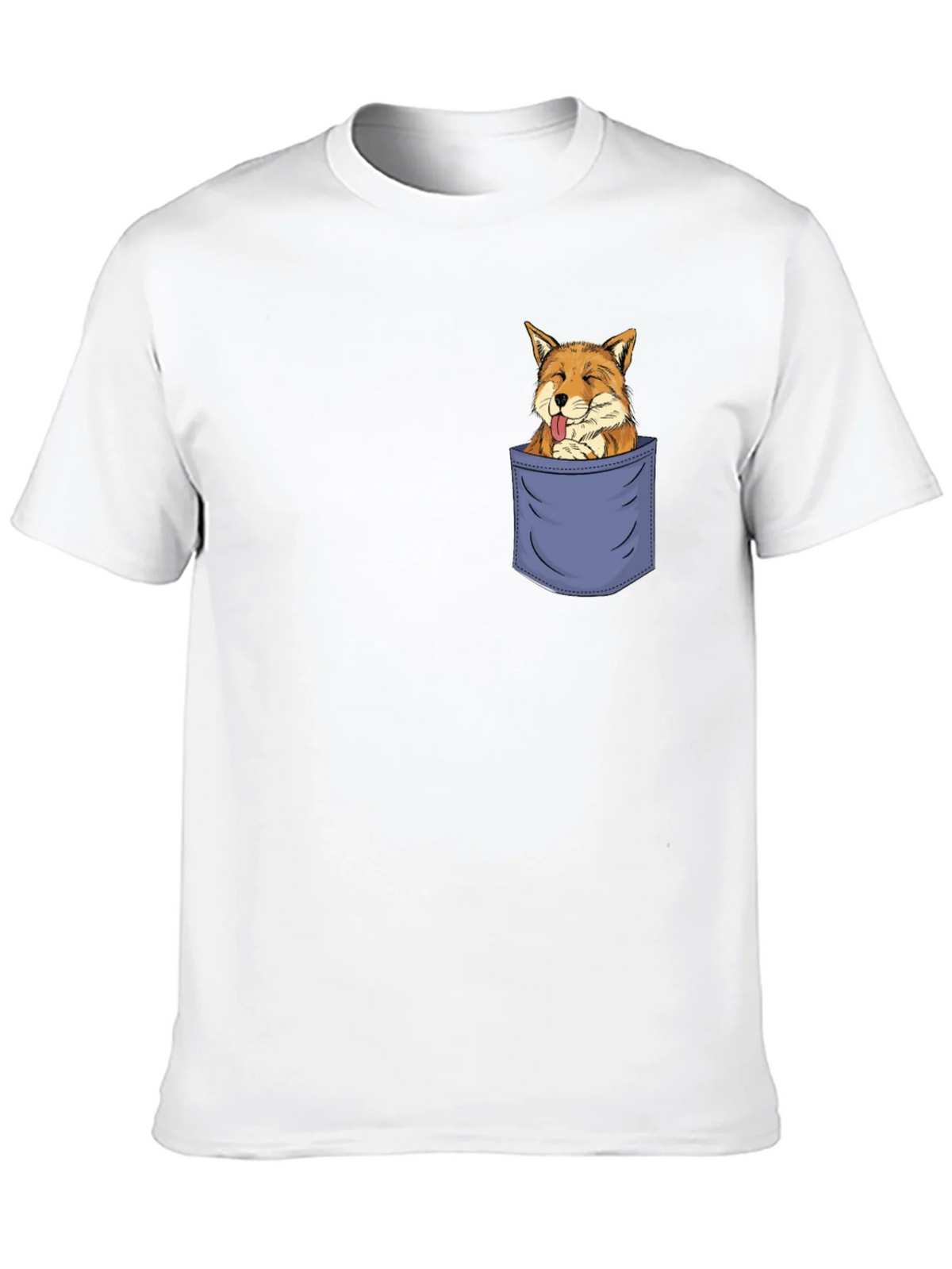 Fox in Pocket Graphic Tee - Mens Black T-Shirt product image 2
