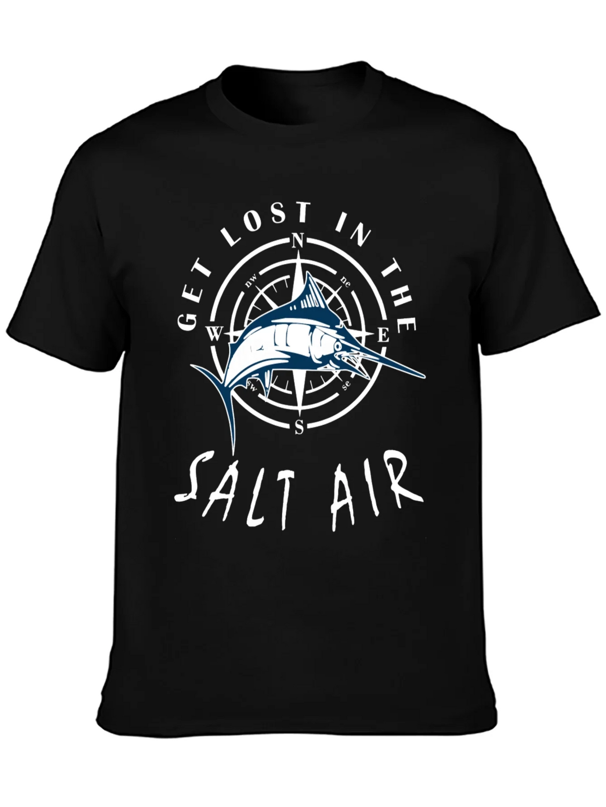 Get Lost In The Salt Air T-Shirt - Marlin Compass Design product image 1