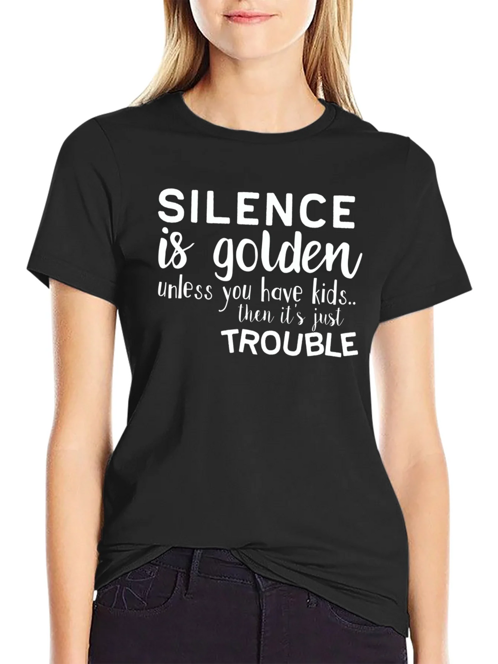 Silence is Golden Novelty Graphic Tee product image 1