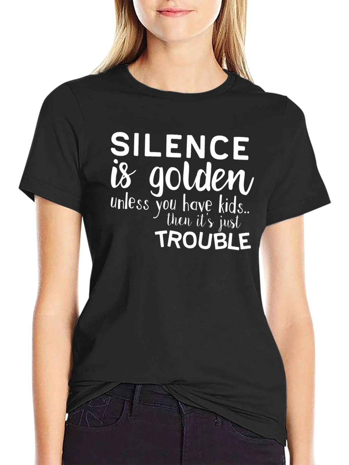 Silence is Golden Novelty Graphic Tee product image 1