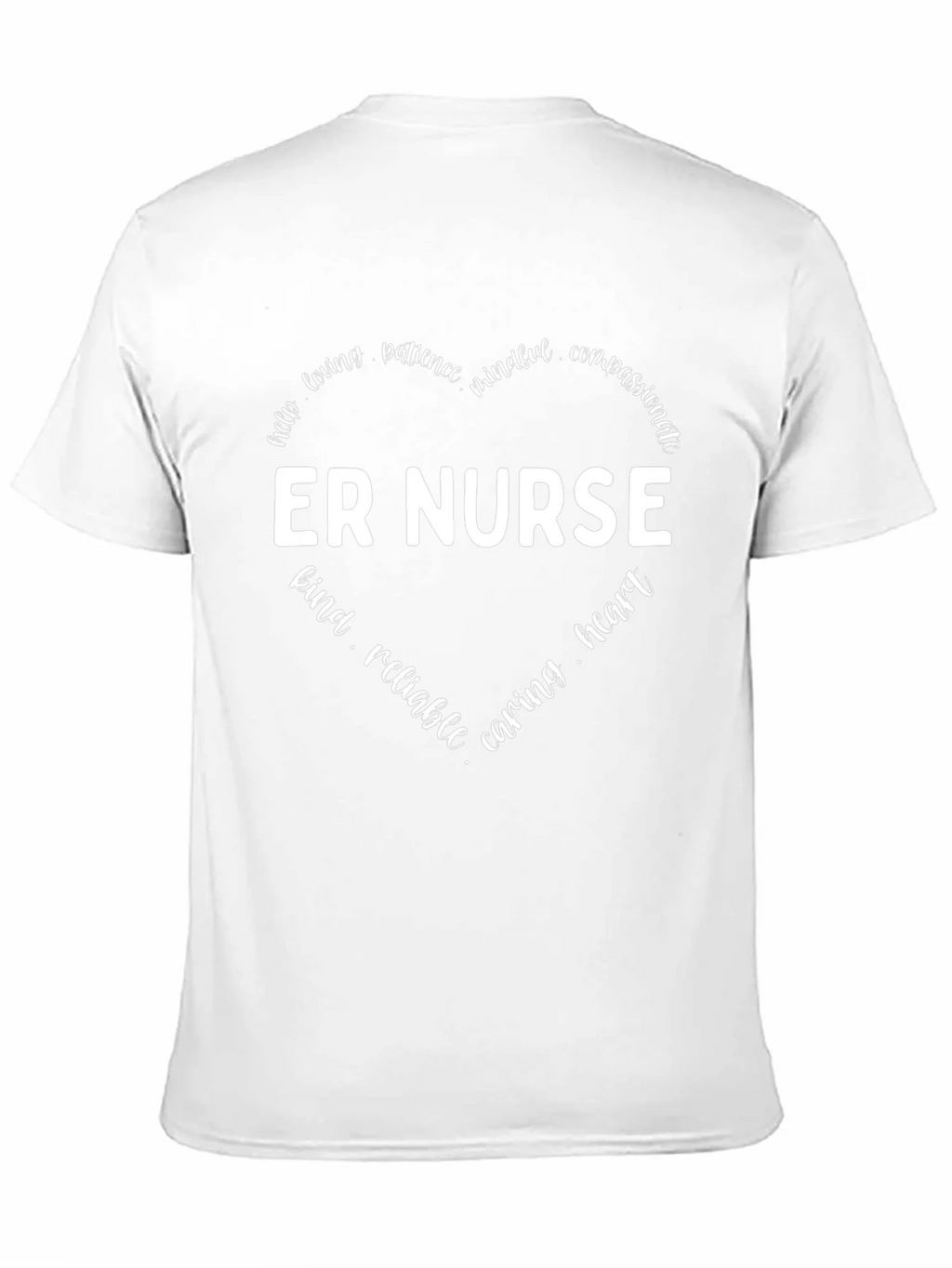 ER Nurse Heart Graphic Tee - Black Cotton Shirt product image 9