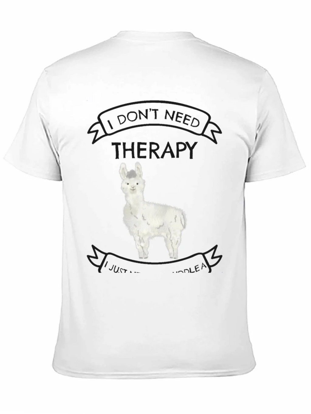 Alpaca Therapy T-Shirt - Funny Llama Graphic Tee product image 5