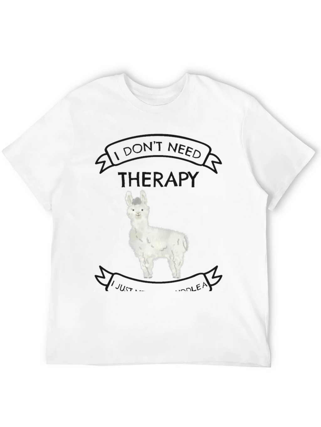 Alpaca Therapy T-Shirt - Funny Llama Graphic Tee product image 6