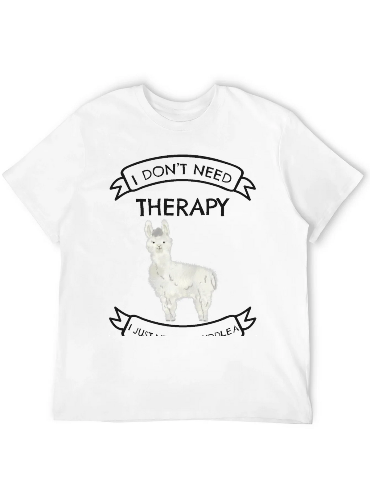 Alpaca Therapy T-Shirt - Funny Llama Graphic Tee product image 6
