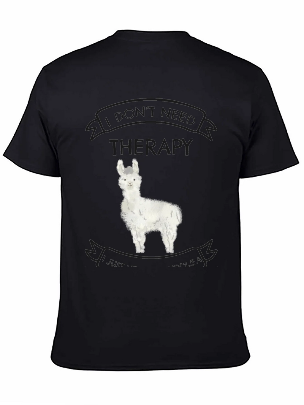 Alpaca Therapy T-Shirt - Funny Llama Graphic Tee product image 1