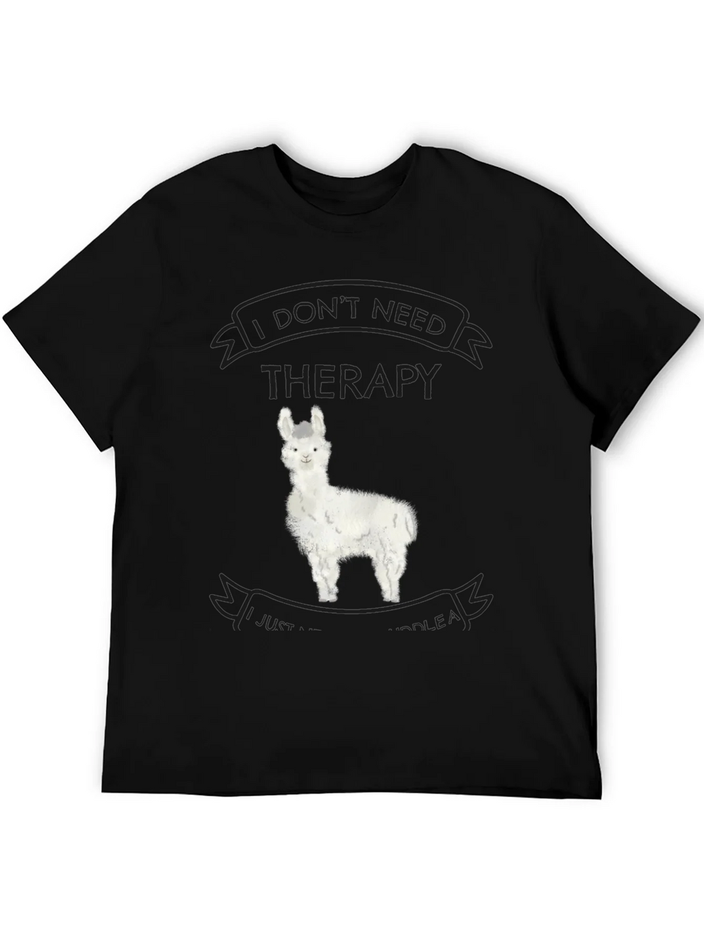 Alpaca Therapy T-Shirt - Funny Llama Graphic Tee product image 2