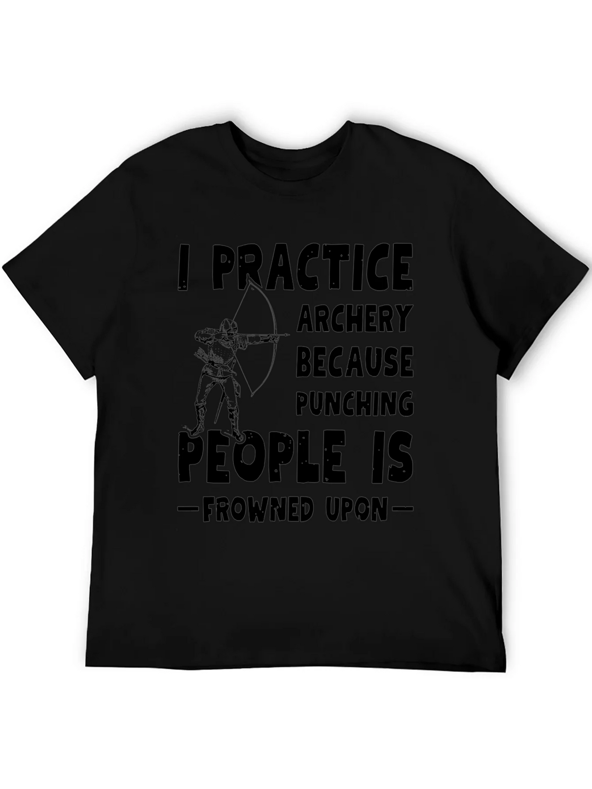 Archery Practice Tee - Punching Frowned Upon product image 5
