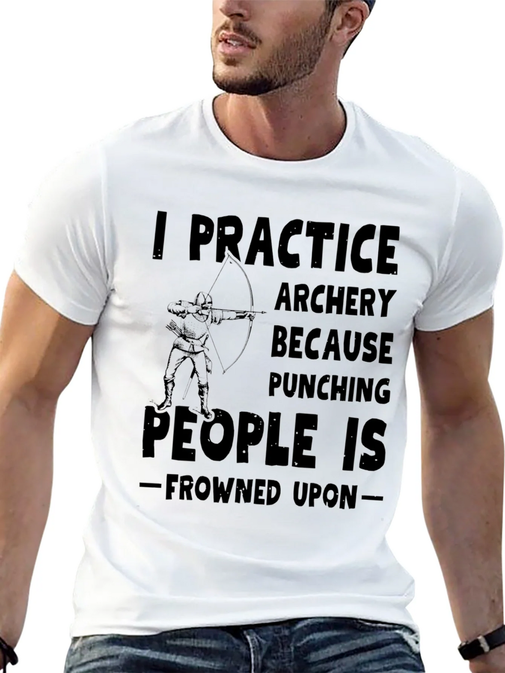 Archery Practice Tee - Punching Frowned Upon product image 12