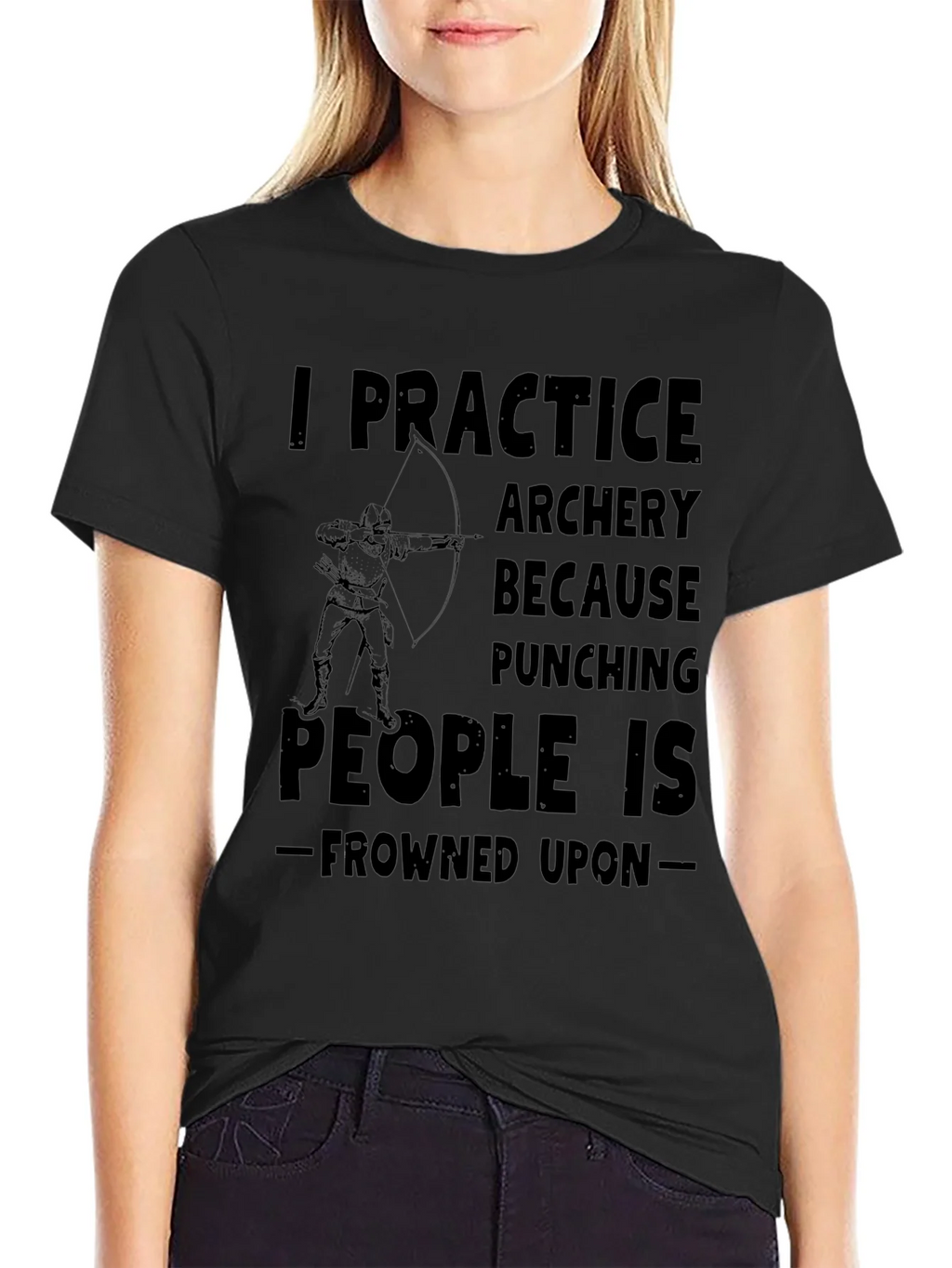 Archery Practice Tee - Punching Frowned Upon product image 2