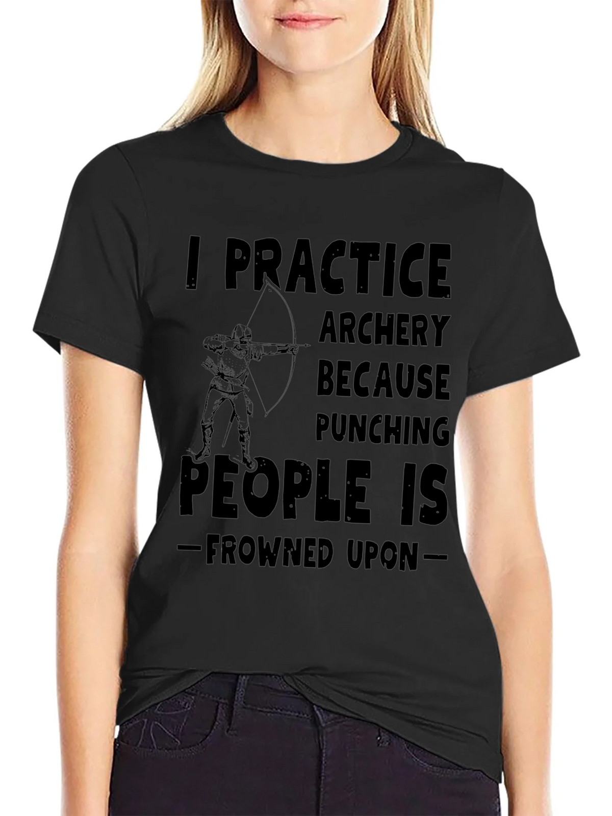 Archery Practice Tee - Punching Frowned Upon product image 2