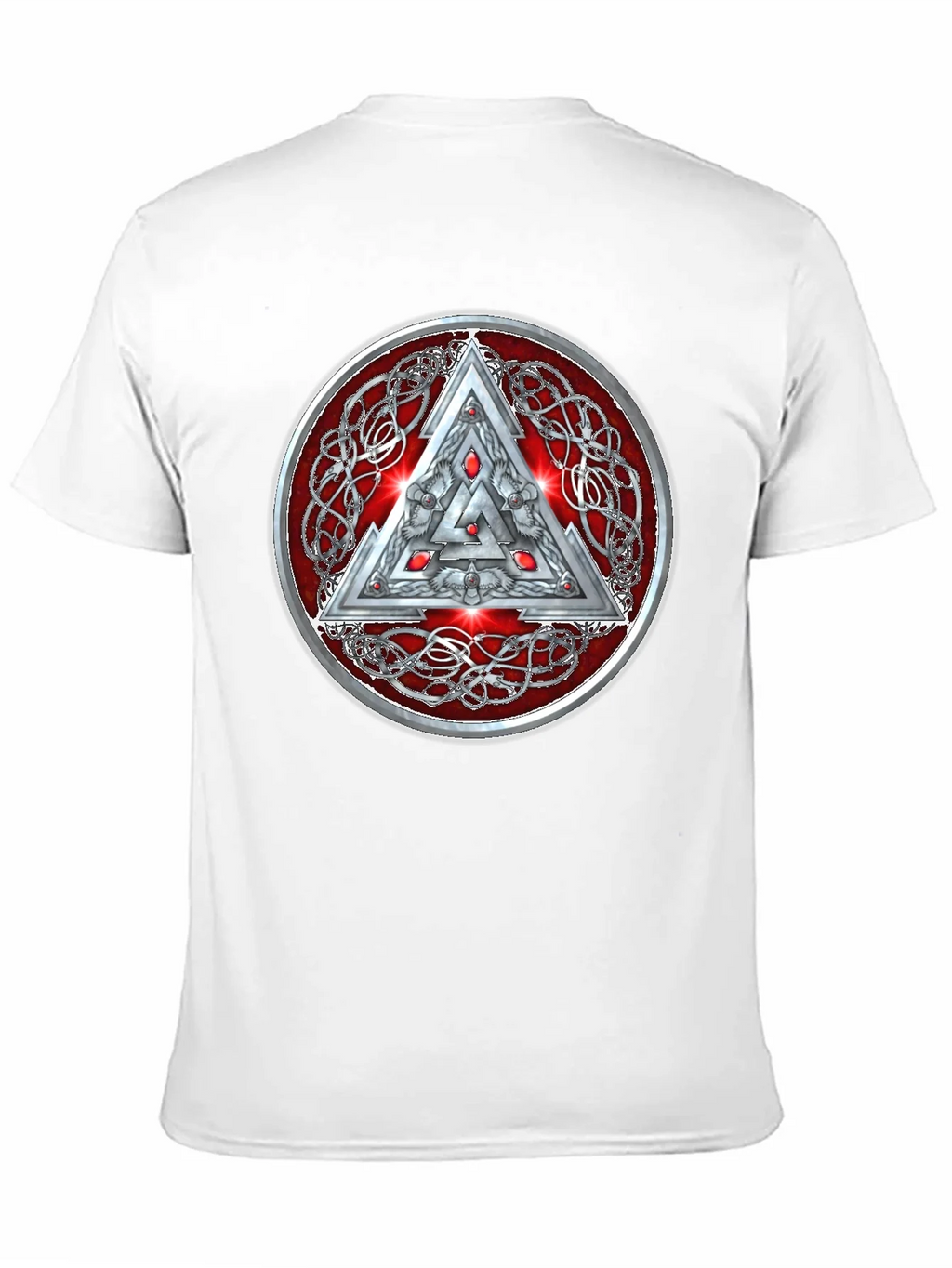 Valknut Knot Viking Triangle Graphic T-Shirt product image 10