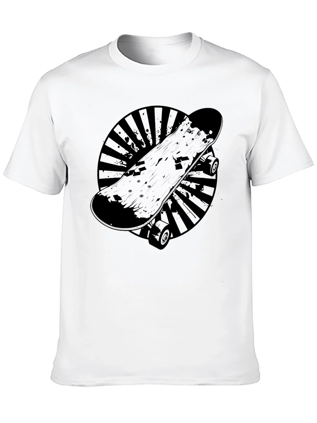 Skateboard Graphic T-Shirt - Cool Black Tee product image 8