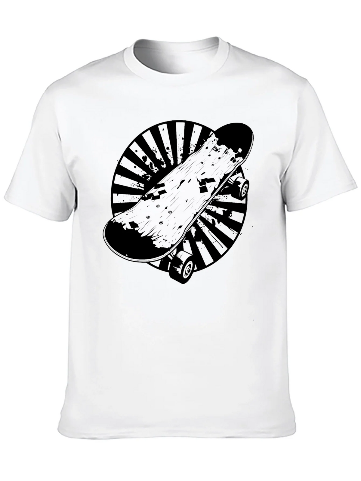 Skateboard Graphic T-Shirt - Cool Black Tee product image 8