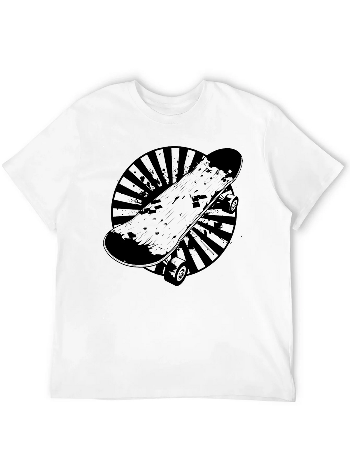 Skateboard Graphic T-Shirt - Cool Black Tee product image 10