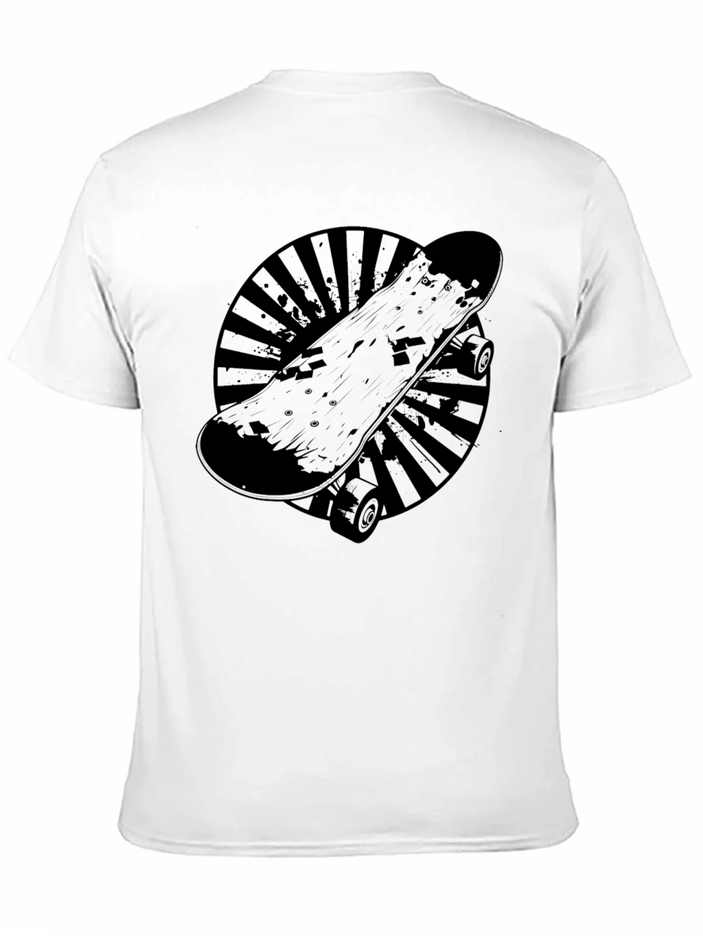 Skateboard Graphic T-Shirt - Cool Black Tee product image 9