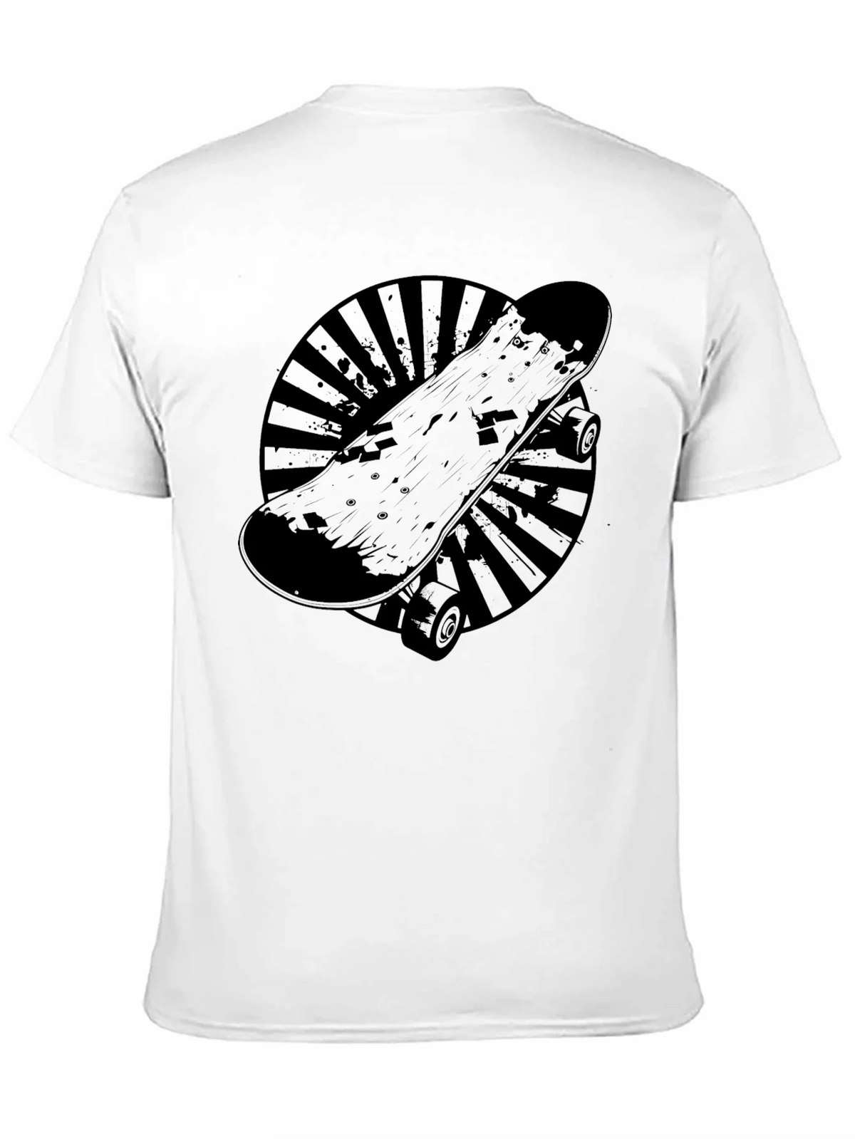 Skateboard Graphic T-Shirt - Cool Black Tee product image 9