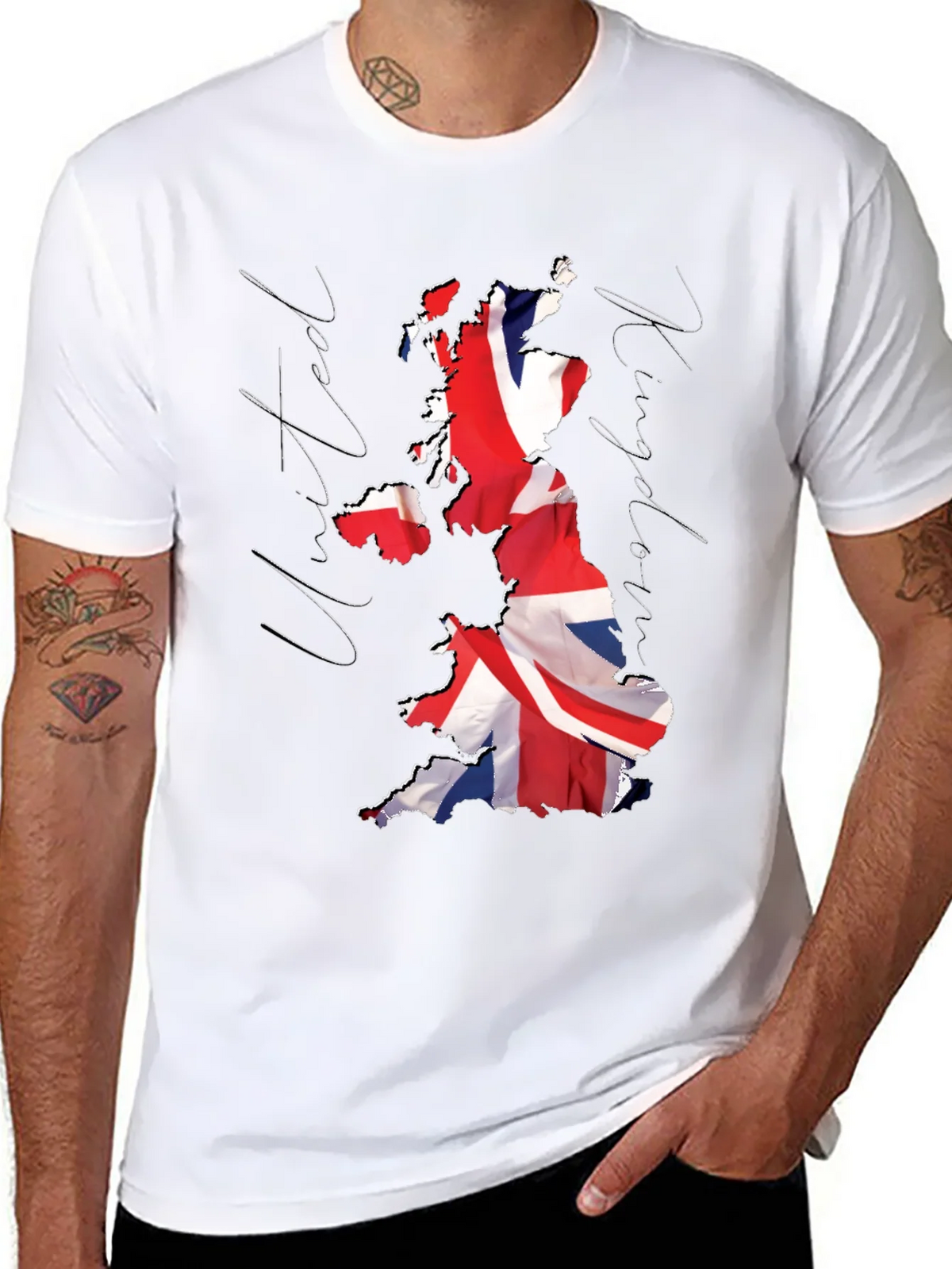 Union Jack Map T-Shirt - United Kingdom Pride product image 7