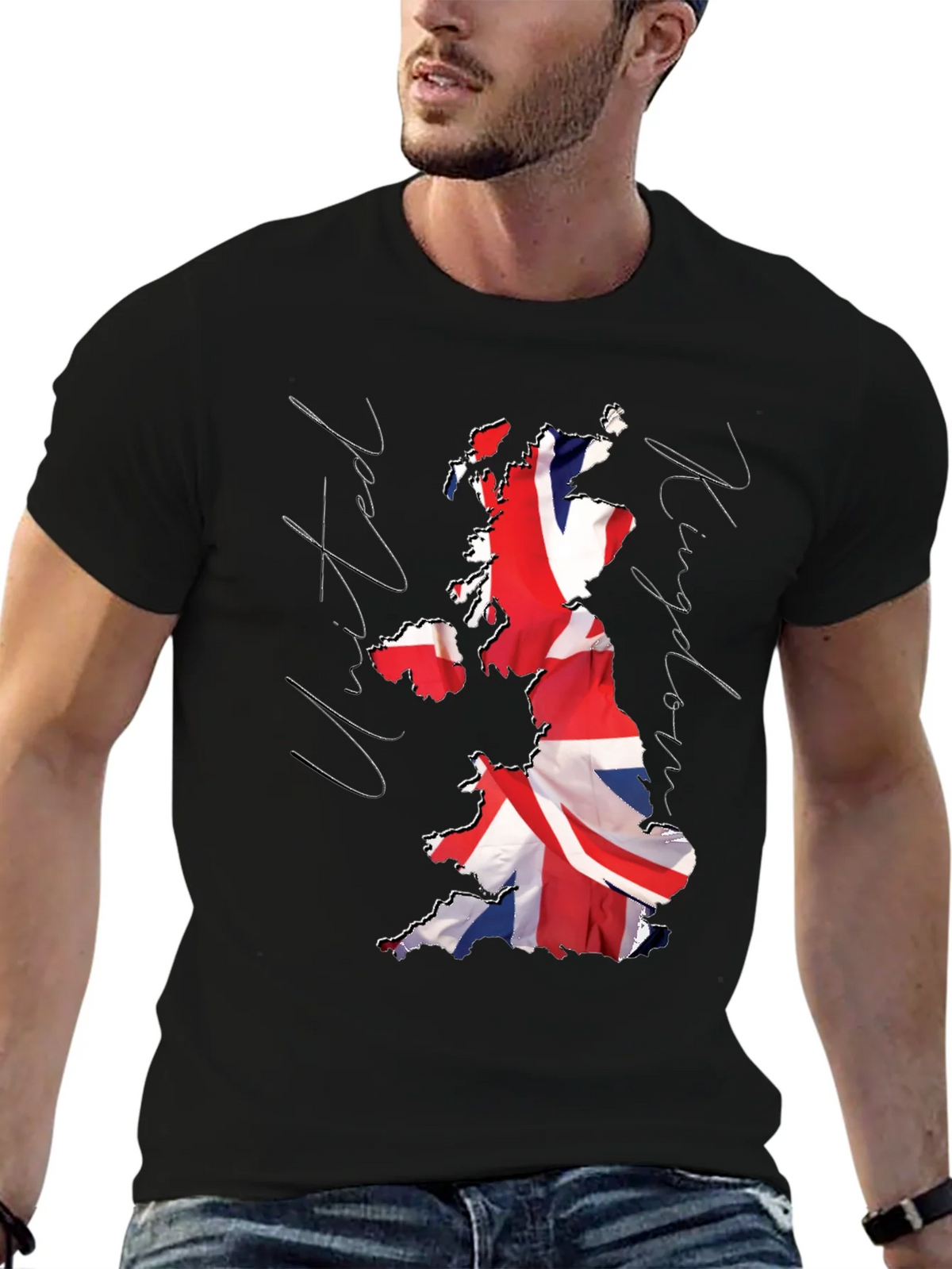 Union Jack Map T-Shirt - United Kingdom Pride product image 6