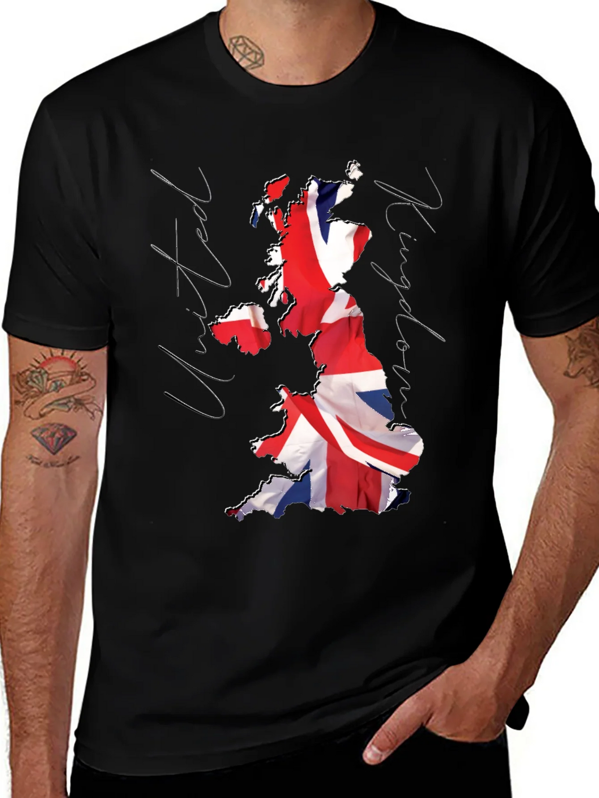 Union Jack Map T-Shirt - United Kingdom Pride product image 1