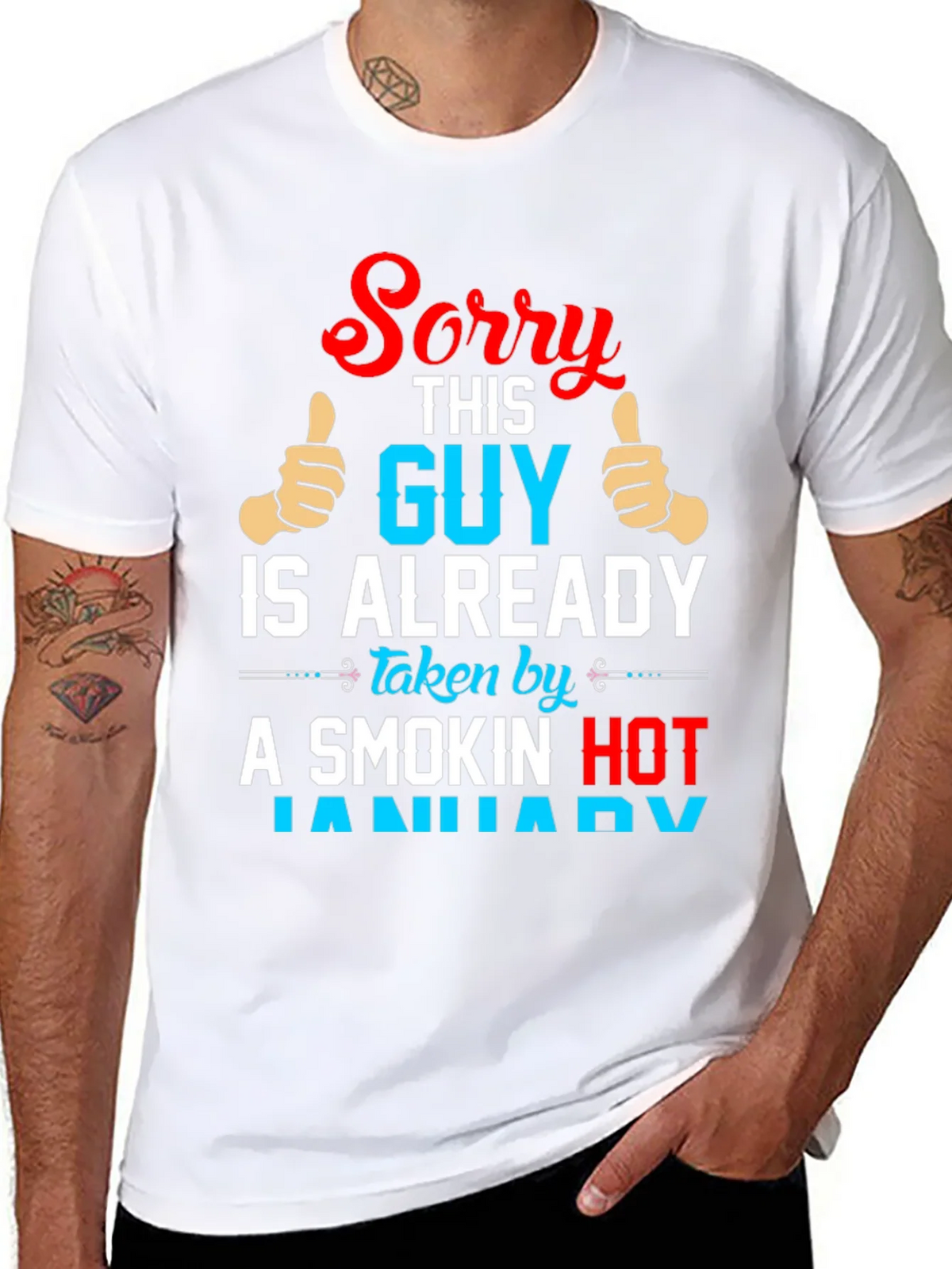 Sorry This Guy Is Already Taken By January T-Shirt product image 7