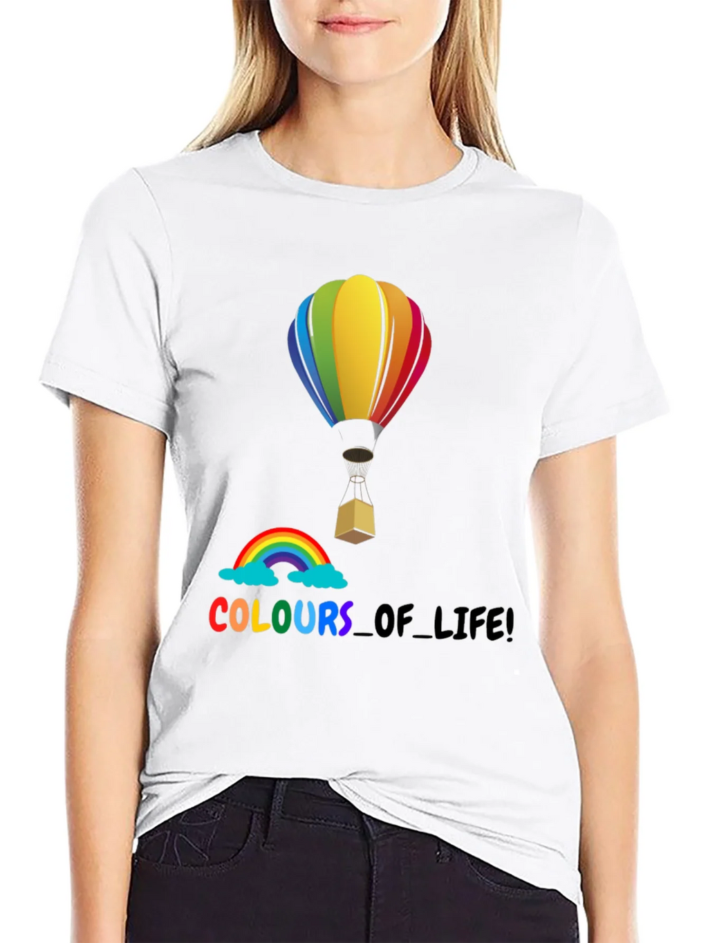 Rainbow Colors of Life Graphic T-Shirt product image 8