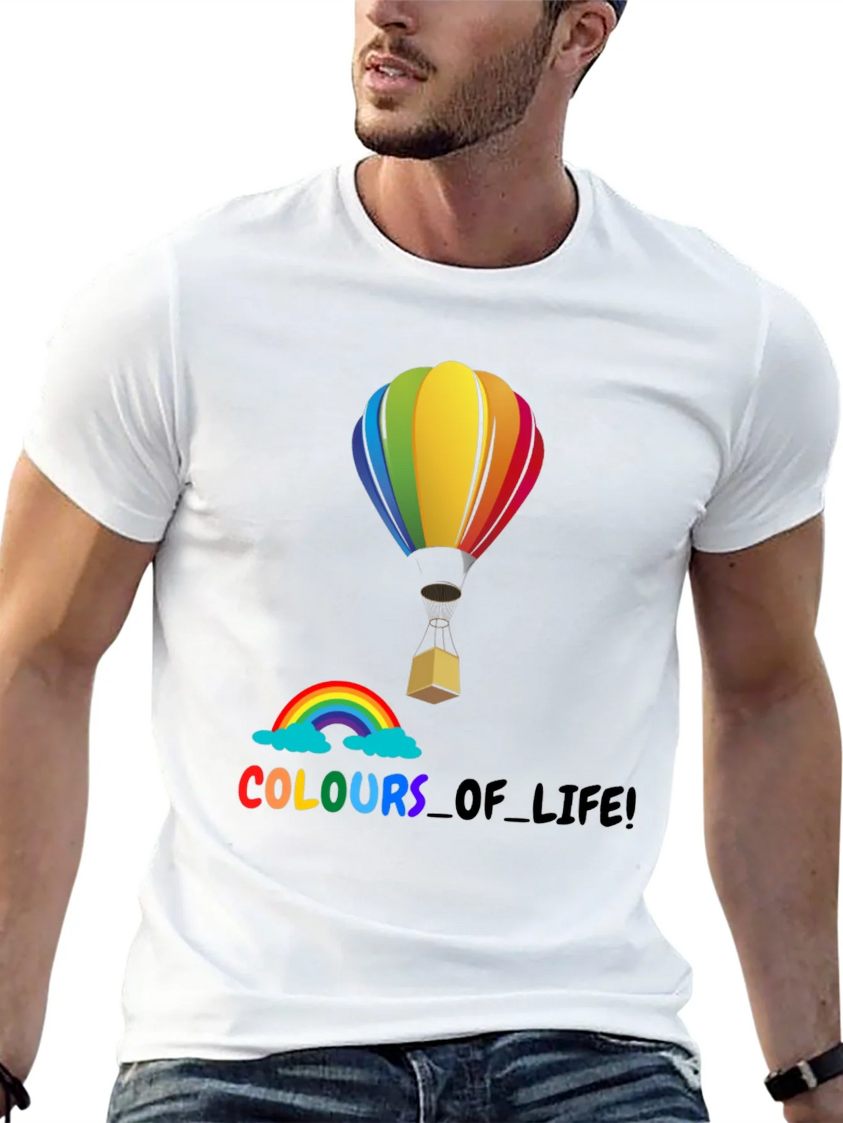 Rainbow Colors of Life Graphic T-Shirt product image 12