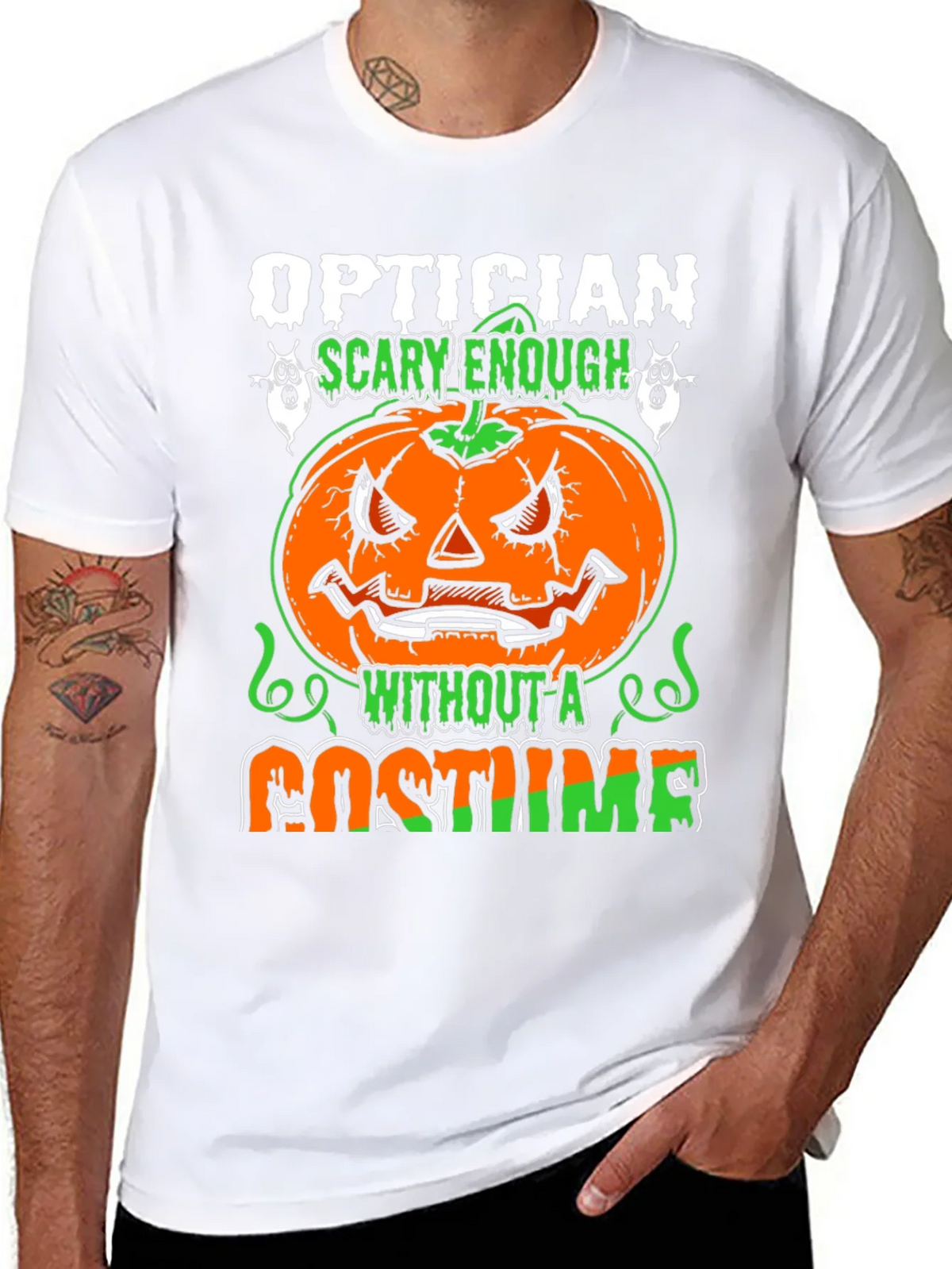 Optician Halloween T-Shirt - Scary Enough Without a Costume product image 7