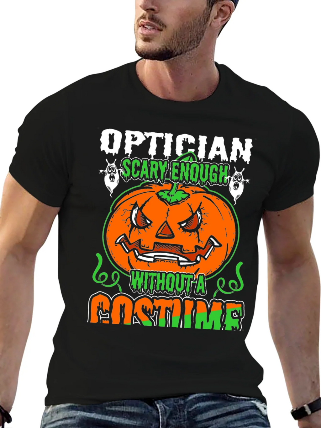 Optician Halloween T-Shirt - Scary Enough Without a Costume product image 6