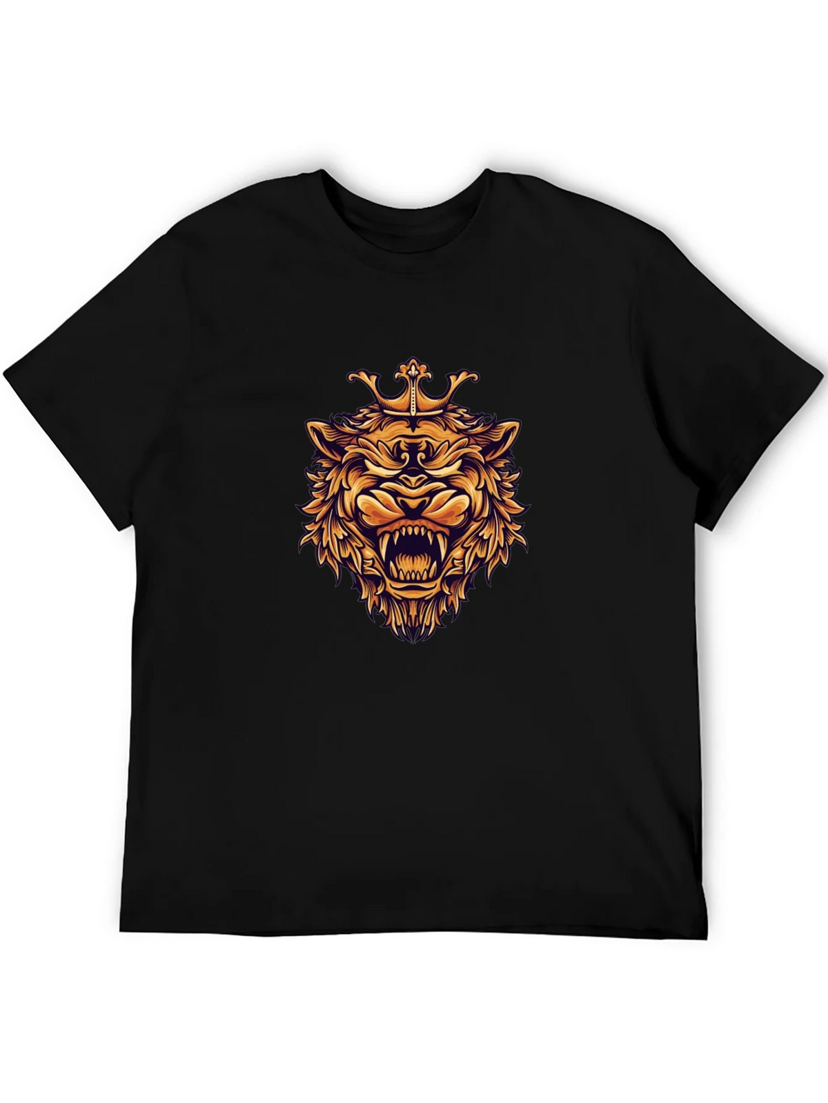 King Lion Graphic Black T-Shirt product image 1
