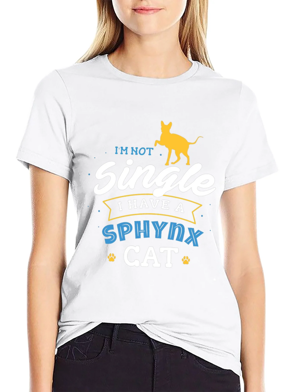 Sphynx Cat Lover T-Shirt - Im Not Single Funny Tee product image 8