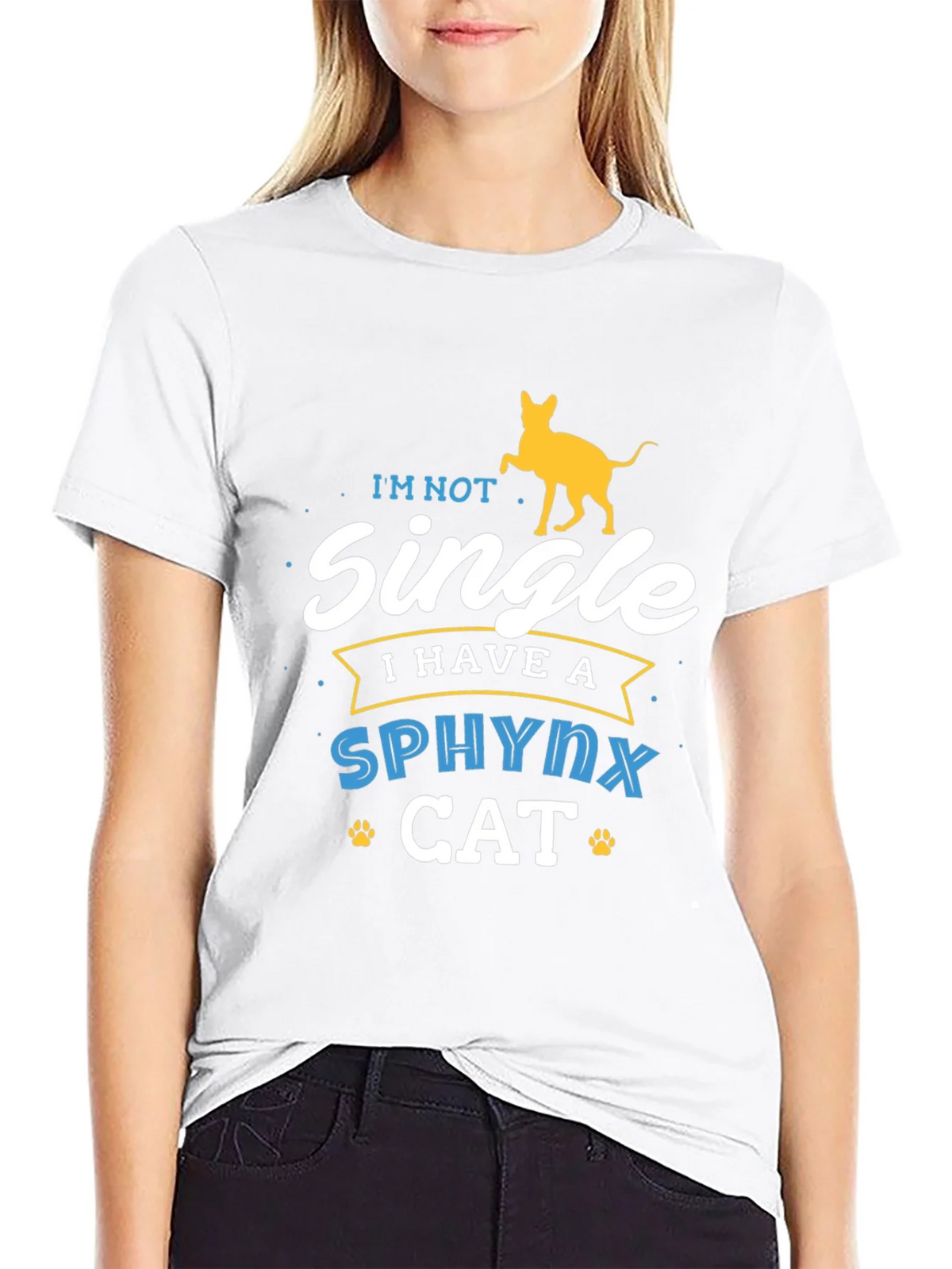 Sphynx Cat Lover T-Shirt - Im Not Single Funny Tee product image 8