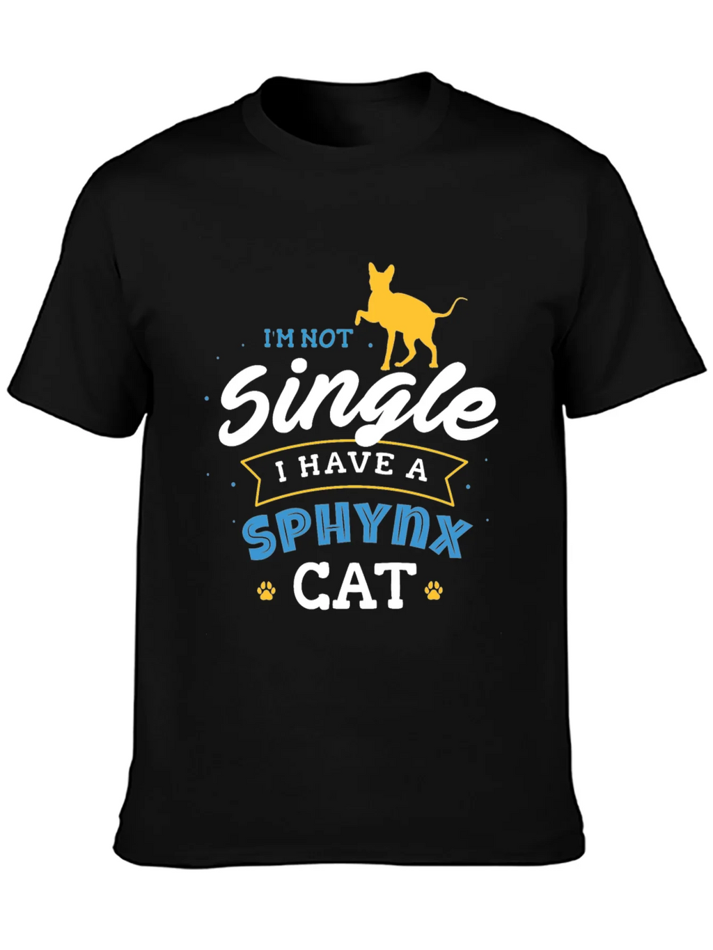 Sphynx Cat Lover T-Shirt - Im Not Single Funny Tee product image 3
