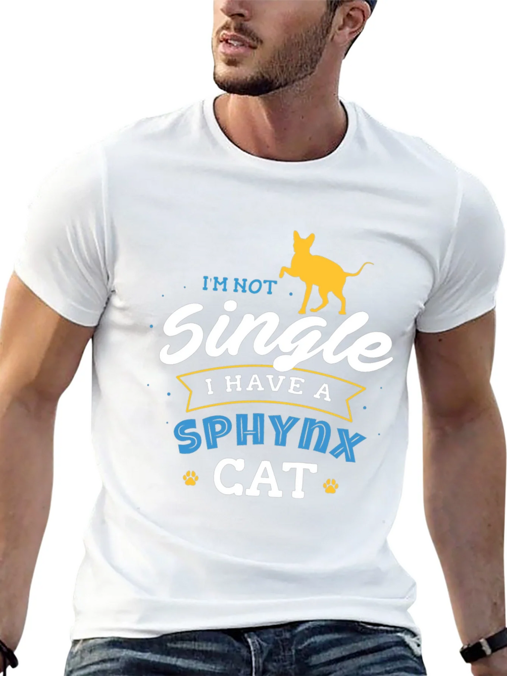 Sphynx Cat Lover T-Shirt - Im Not Single Funny Tee product image 11