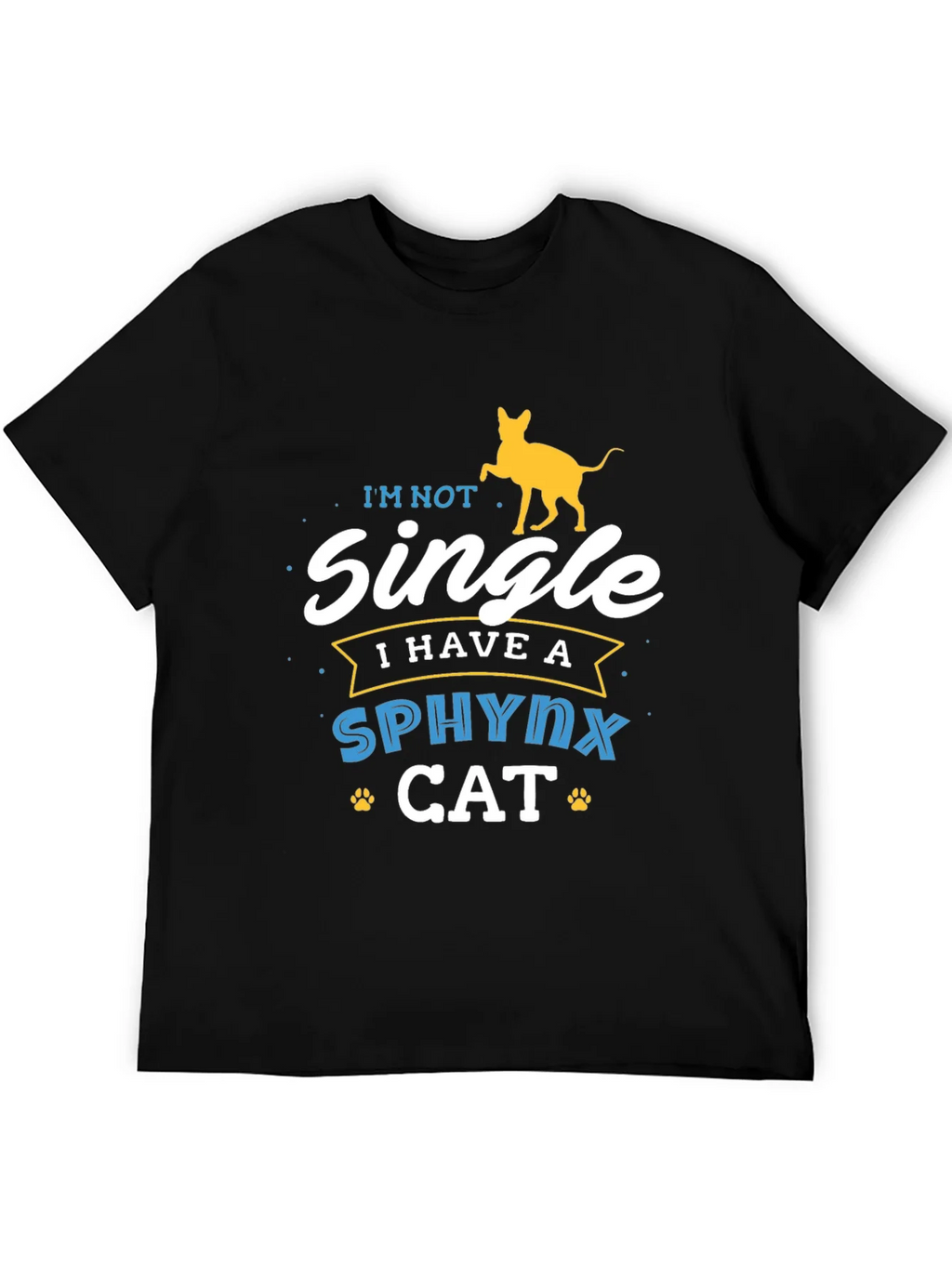 Sphynx Cat Lover T-Shirt - Im Not Single Funny Tee product image 5