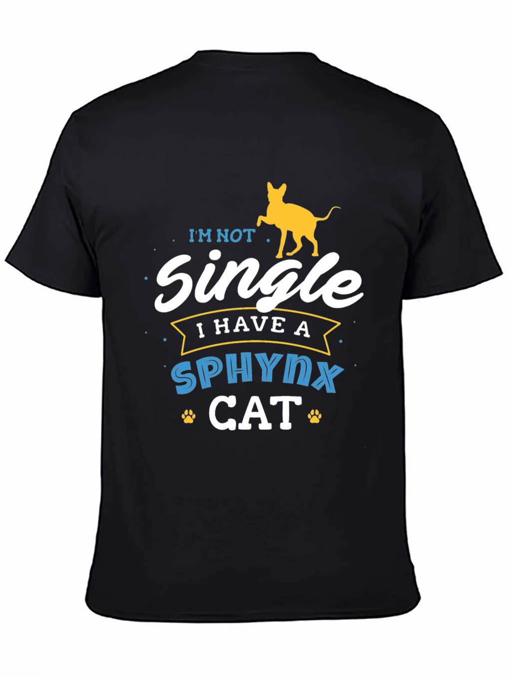 Sphynx Cat Lover T-Shirt - Im Not Single Funny Tee product image 4