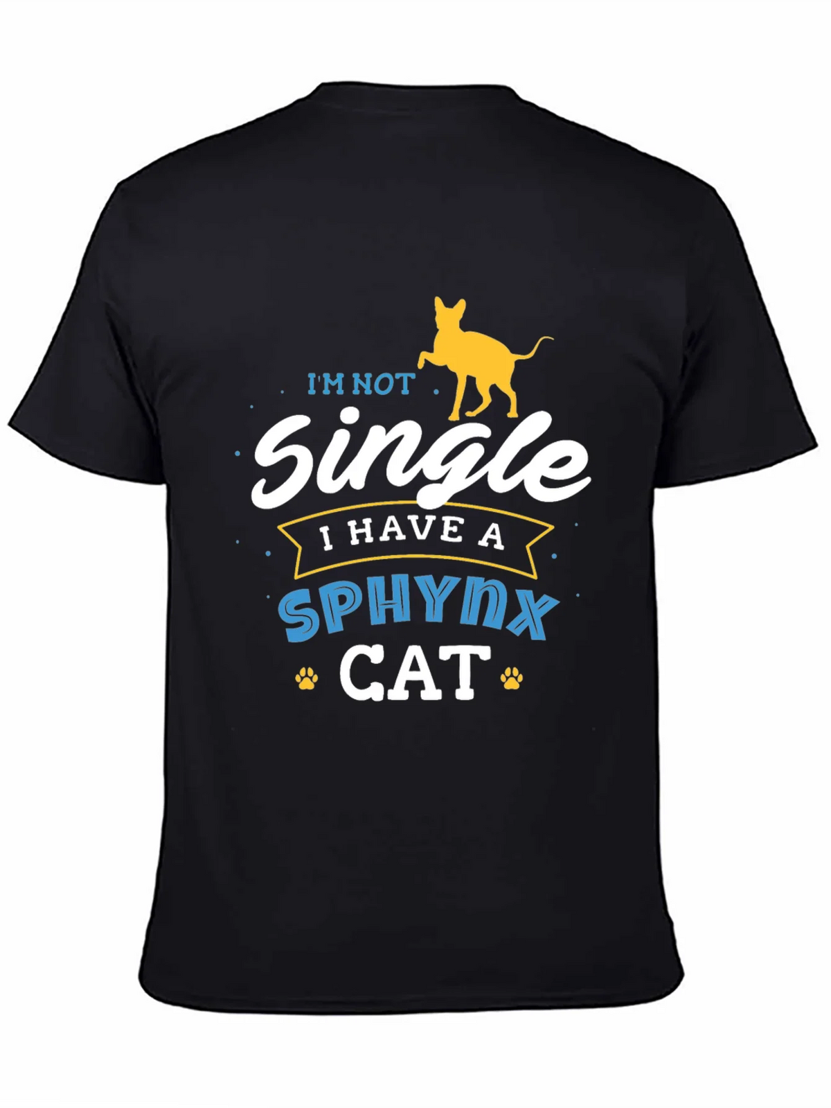 Sphynx Cat Lover T-Shirt - Im Not Single Funny Tee product image 4