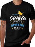 Sphynx Cat Lover T-Shirt - Im Not Single Funny Tee product image 1