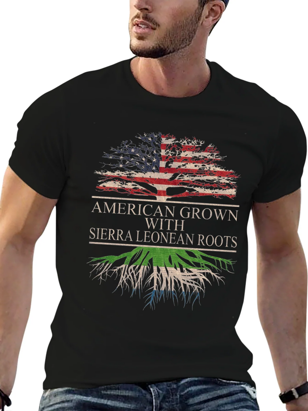 American Sierra Leone Roots T-Shirt product image 6
