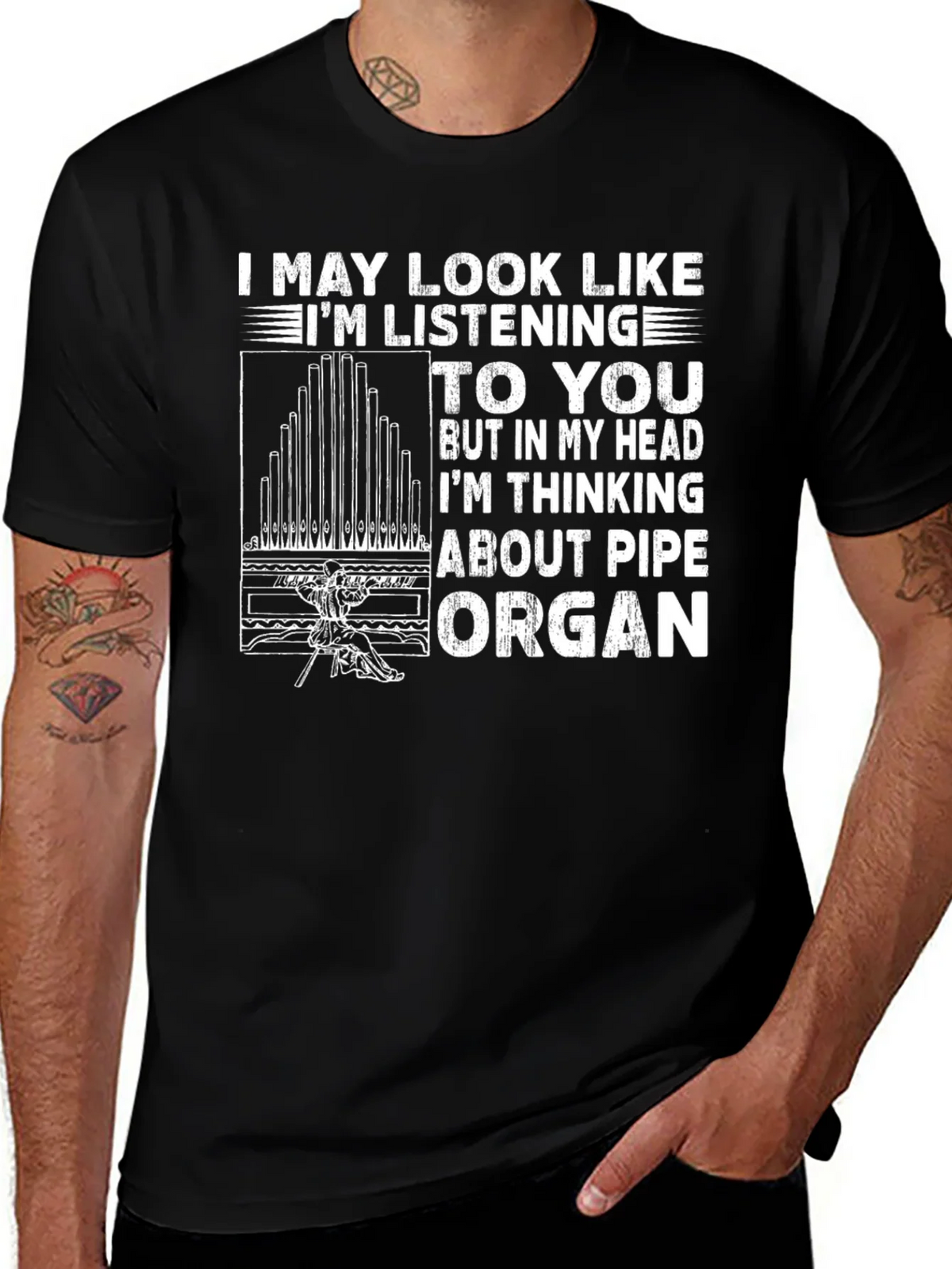 Pipe Organ T-Shirt - Musician Humor Tee product image 1