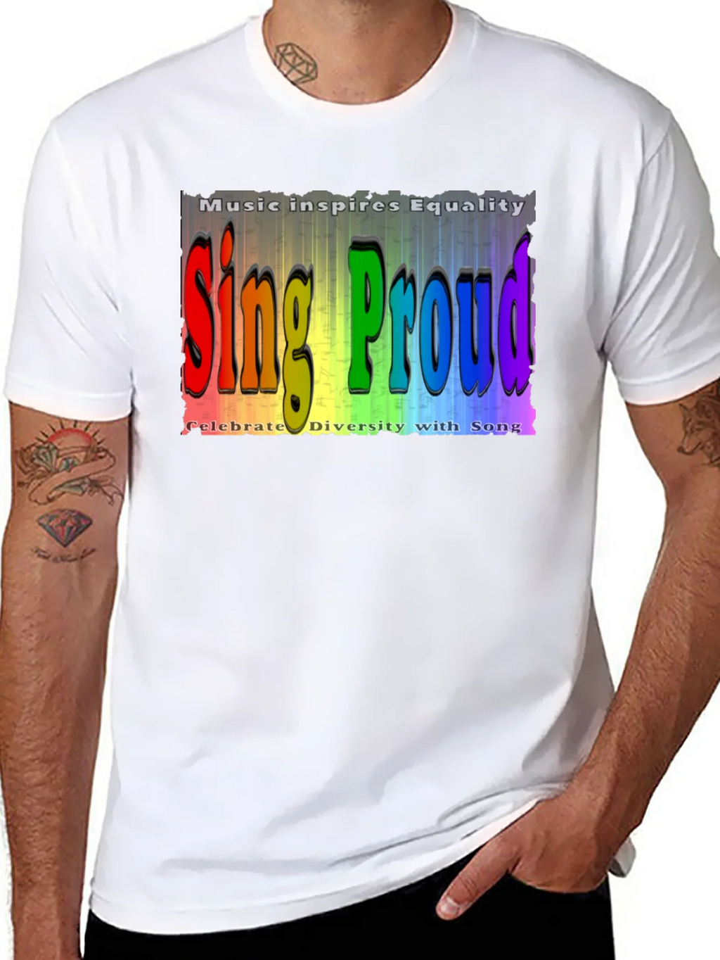 Sing Proud Equality Music T-Shirt product image 7