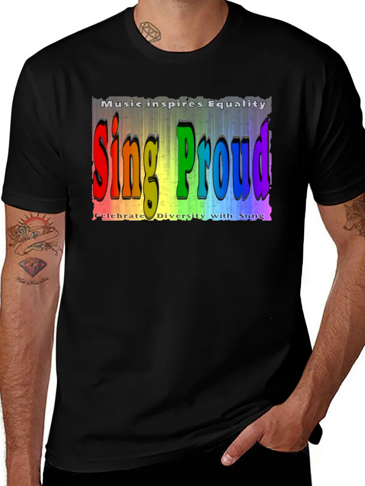 Sing Proud Equality Music T-Shirt product image 1