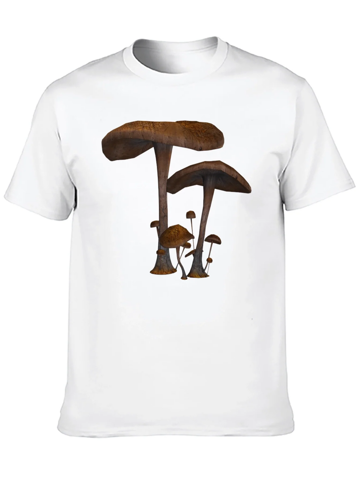 Mushroom Print Black T-Shirt product image 8