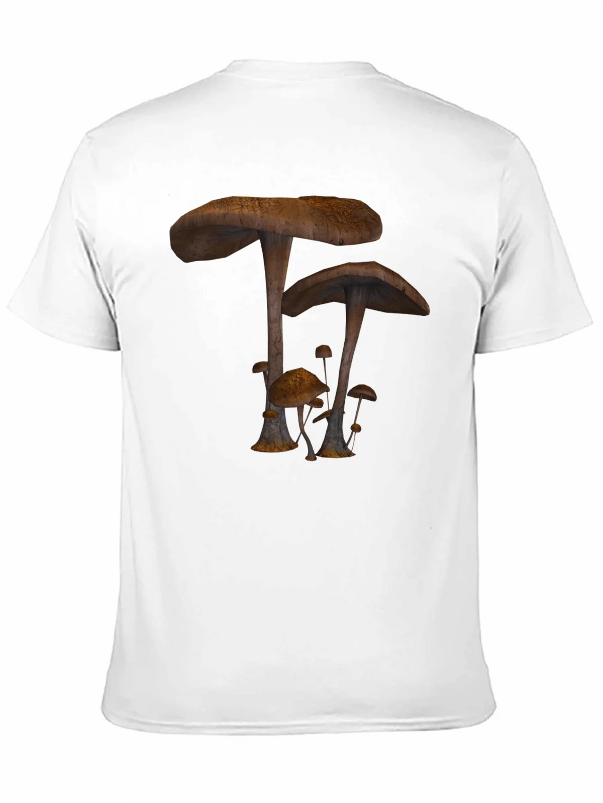Mushroom Print Black T-Shirt product image 9