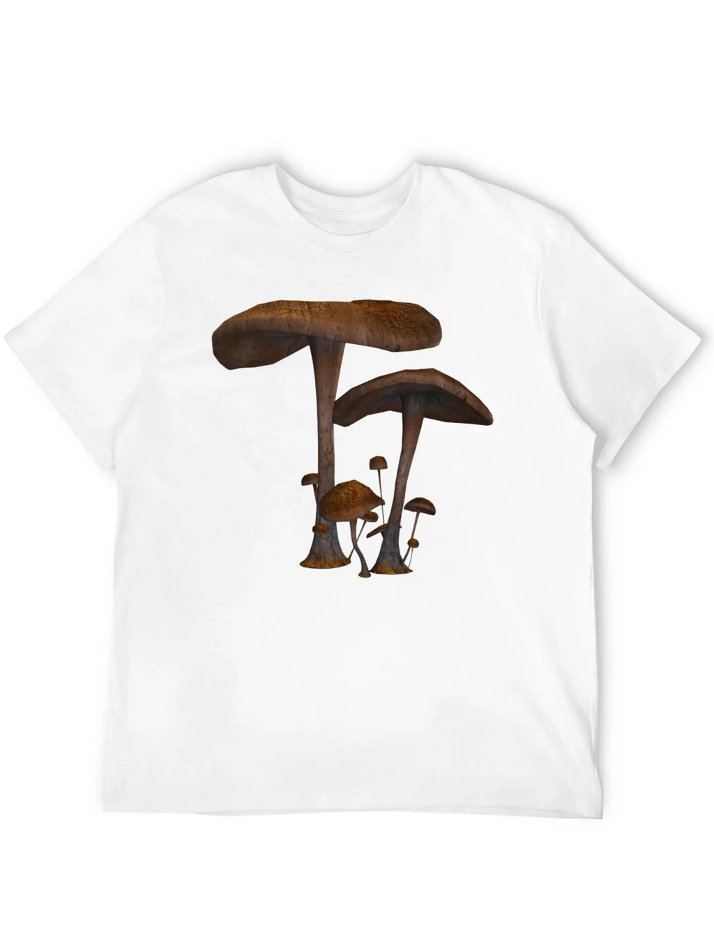 Mushroom Print Black T-Shirt product image 10