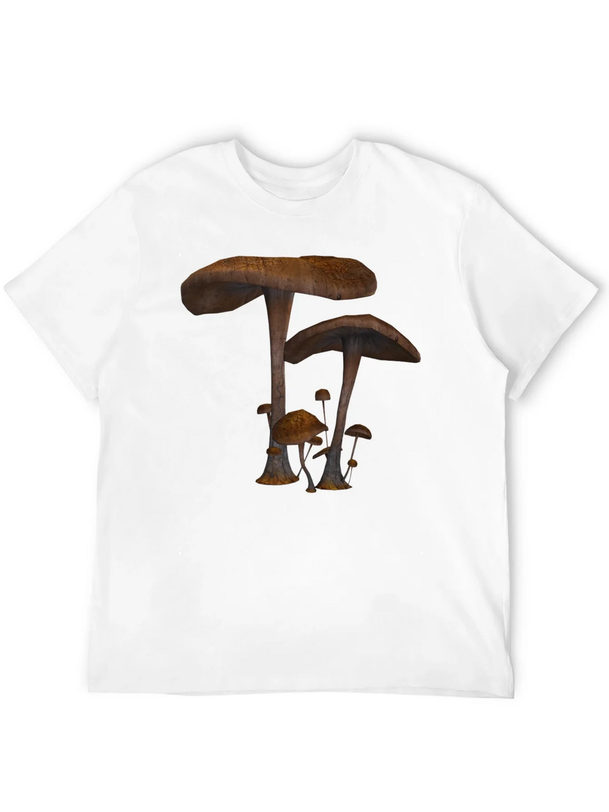 Mushroom Print Black T-Shirt product image 10