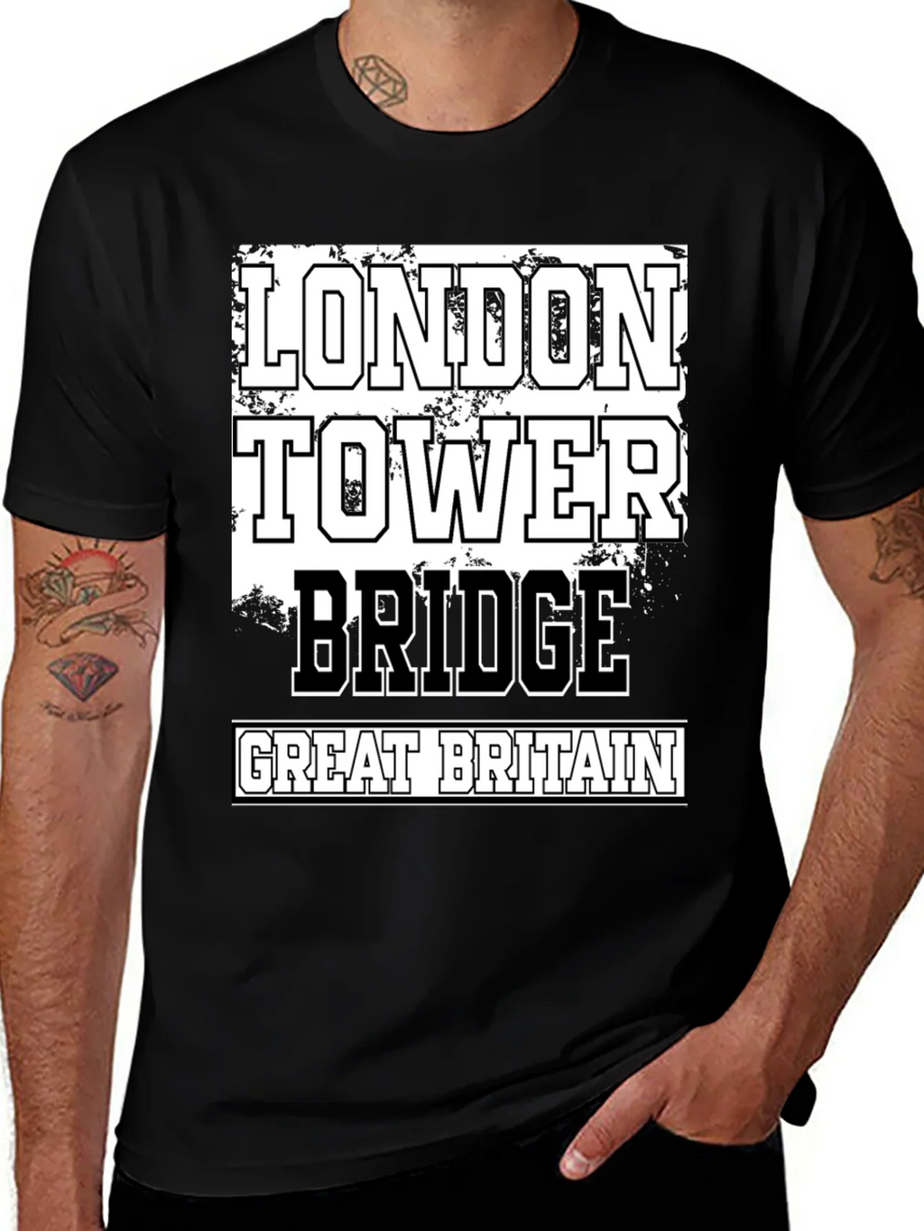 London Tower Bridge Graphic Tee - Great Britain Souvenir product image 1
