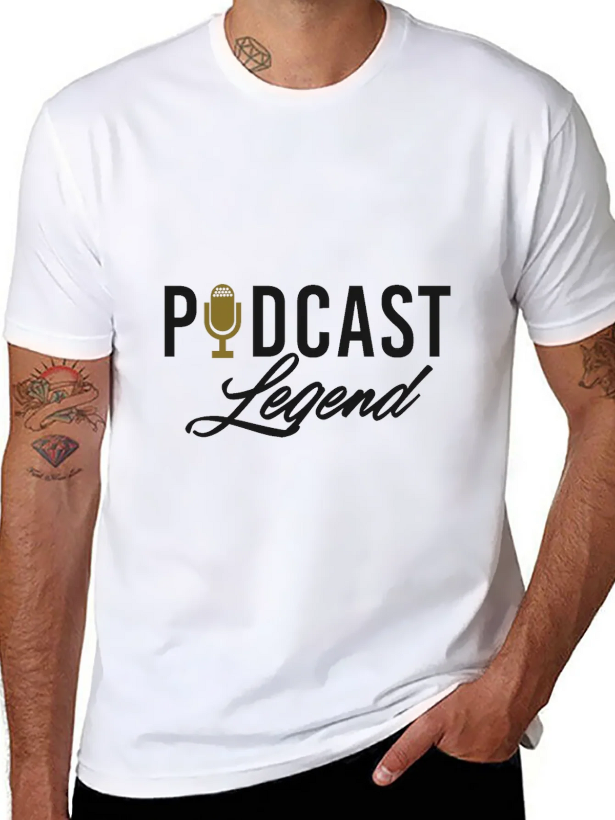 Podcast Legend Black T-Shirt product image 7