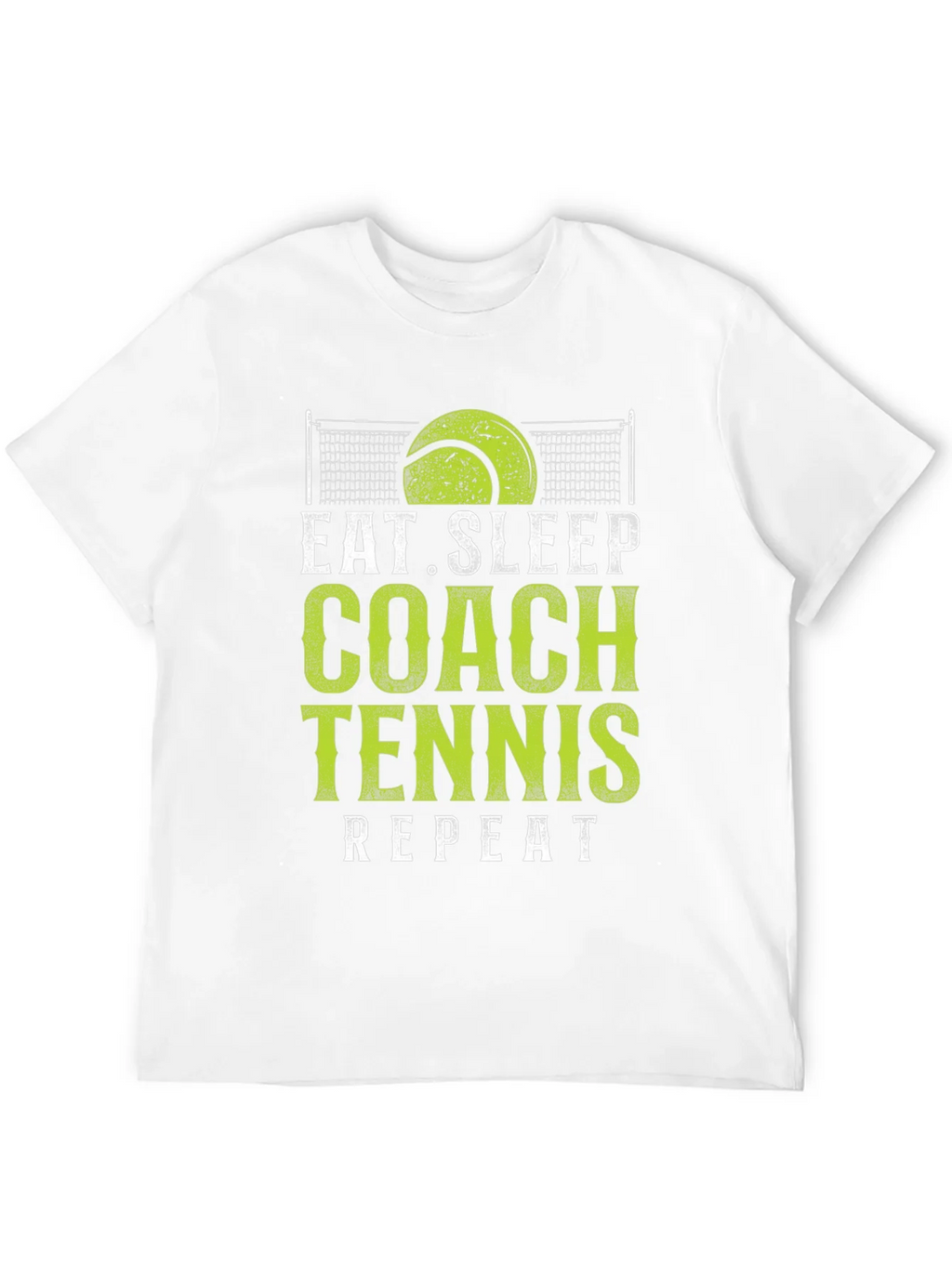 Eat Sleep Coach Tennis Repeat Black T-Shirt product image 11