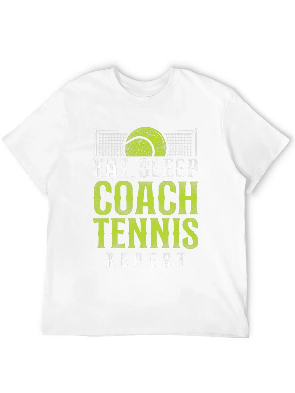 Eat Sleep Coach Tennis Repeat Black T-Shirt product image 11