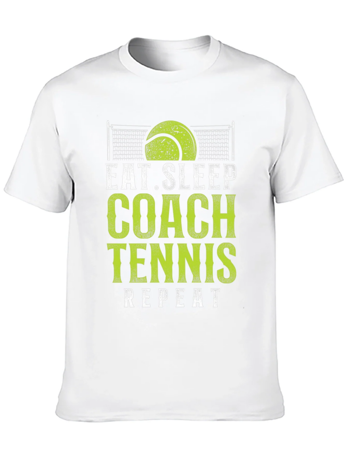 Eat Sleep Coach Tennis Repeat Black T-Shirt product image 9